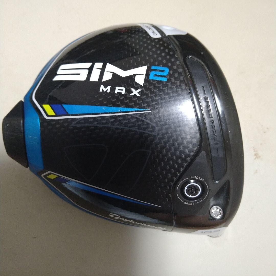 TaylorMade SIM 2 Max 10.5 degree Driver Head with head cover