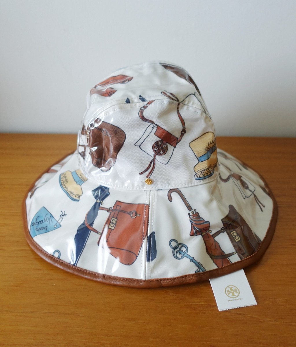 TORY BURCH PRINTED RAIN BUCKET HAT. NWT | eBay