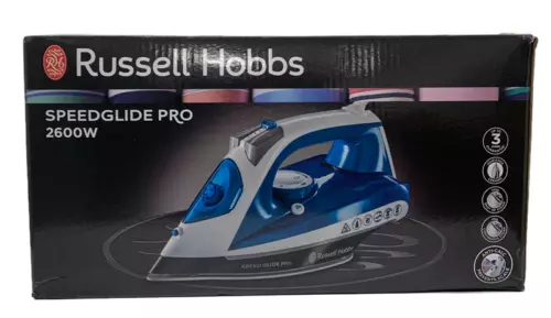 Russell Hobbs 2600W Speed Glide PRO Steam Iron Ceramic Base 145G shot 23970 NEW