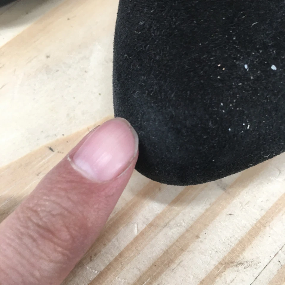 Eileen Fishers 凉鞋女式 6 Morra D'Orsay 块跟黑色麂皮绒懒人鞋 — 第 4/4 张图片