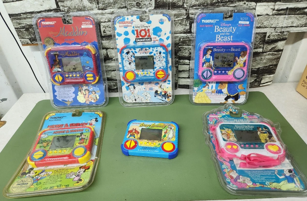 Lot Of SIX Tiger Electronics Disney Lcd Games Snow White Mickey