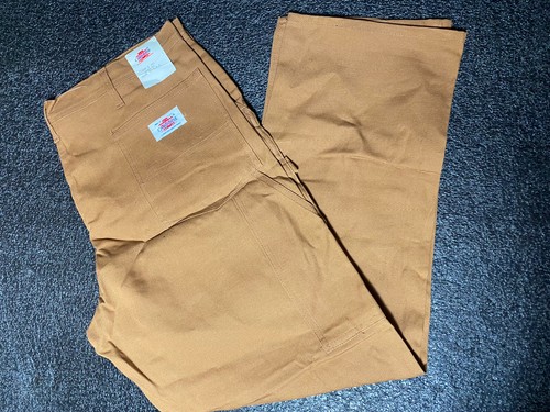 Vtg Tan Denim Caboose Painter Pants 