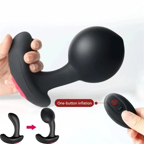 Wearable Clit G-Spot Vibrator Remote Control Inflatable Prostate Massager Dildo - Picture 2 of 12