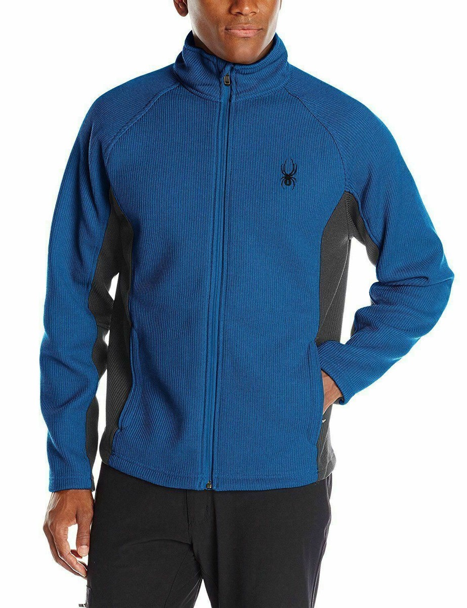 Chaqueta Tipo Suéter Con Cremallera Completa Spyder Para Hombre - Peso Medio, Estilo Casual-deportivo