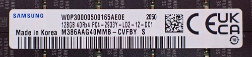 HPE 128GB 4DRx4 DDR4 PC4-2933Y-L Server Memory P11057-0A1 P16001-001 P18454-B21 - Picture 2 of 4
