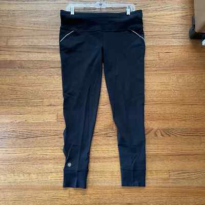 ★ ATHLETA ★ ATHLETA Relay Tights Running Workout Reflective #903959 Black Sz L