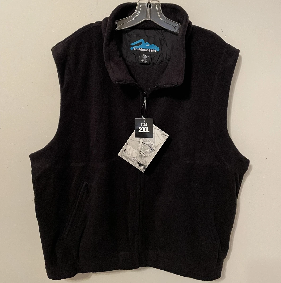 TRI MOUNTAIN FLEECE VEST NAVY　XL Tri-Mountain Regular Size Vests for Men for Sale | Shop New & Used