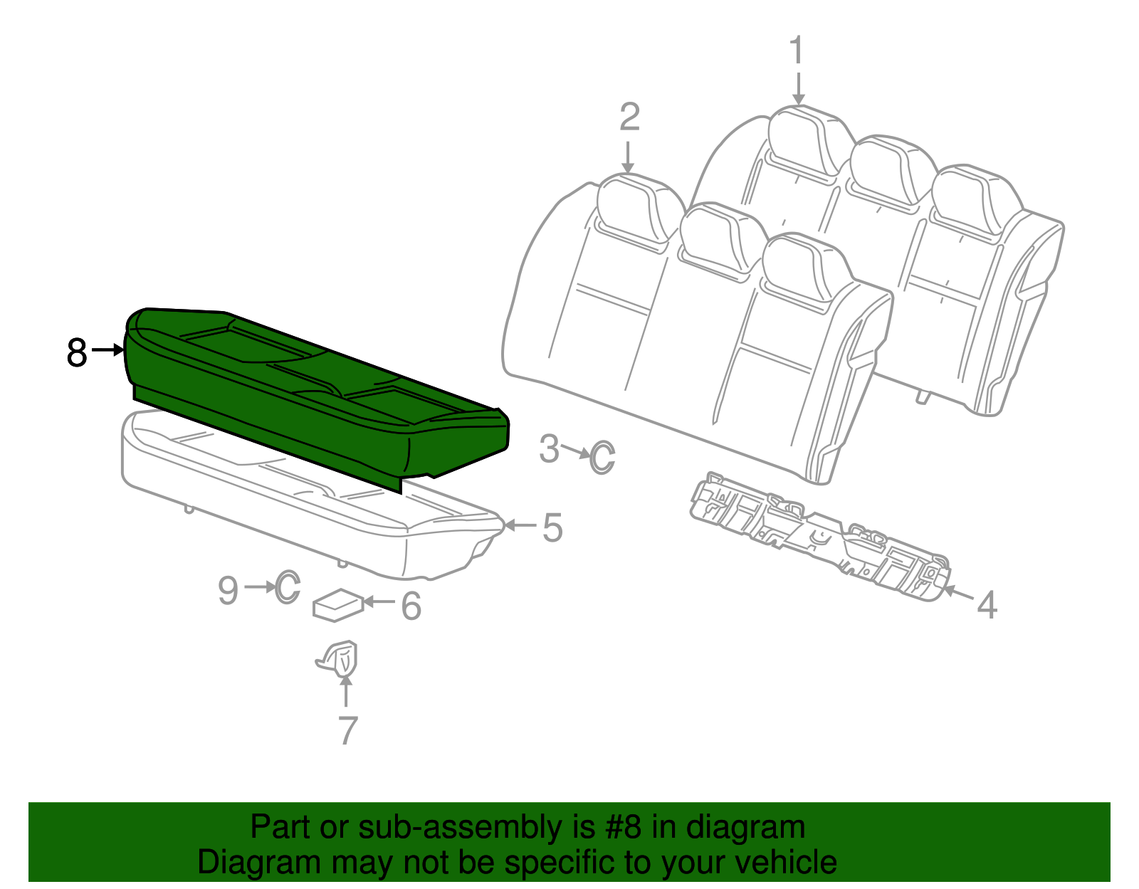 Genuine GM Seat Cover 19122523 eBay