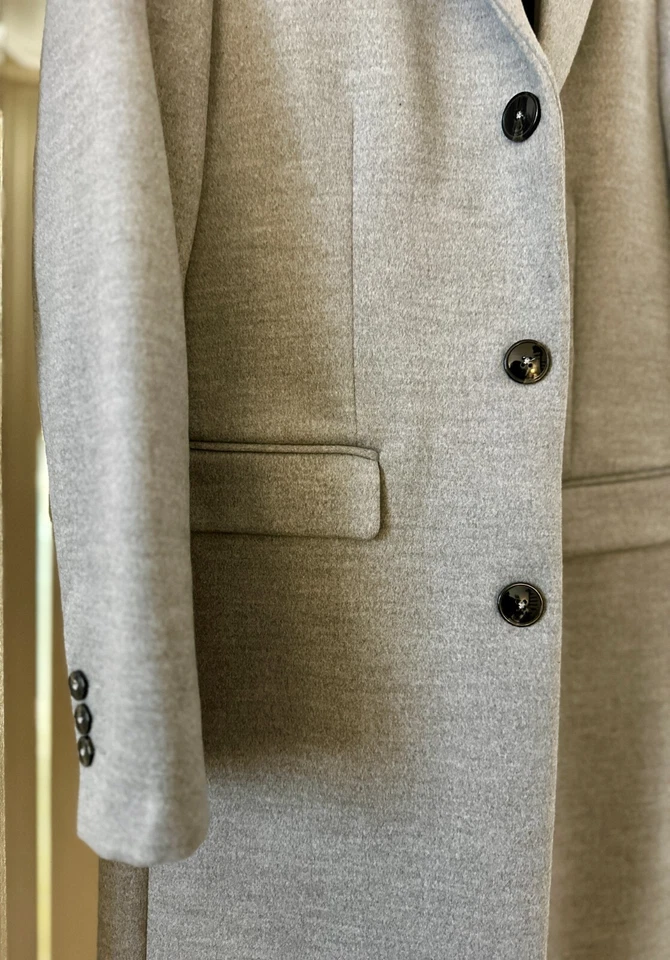 Zara Men’s Grey Trench Coat sz M - Image 2 of 4