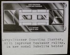 Levy-Hausser Counting Chamber [Blood Cells], Drawing, Magic Lantern Glass Slide