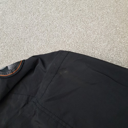 Napapijri Rainforest Mens Jacket Medium Dark Blue Anorak Winter Fleece Lined - Picture 14 of 15