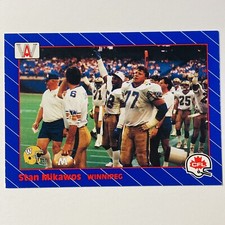 1991 All World CFL Stan Mikawos #107 Winnipeg Blue Bombers Tc4