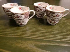 Copeland Spode " AVIARY"  Set Of 4 Tea / Coffee  Cups