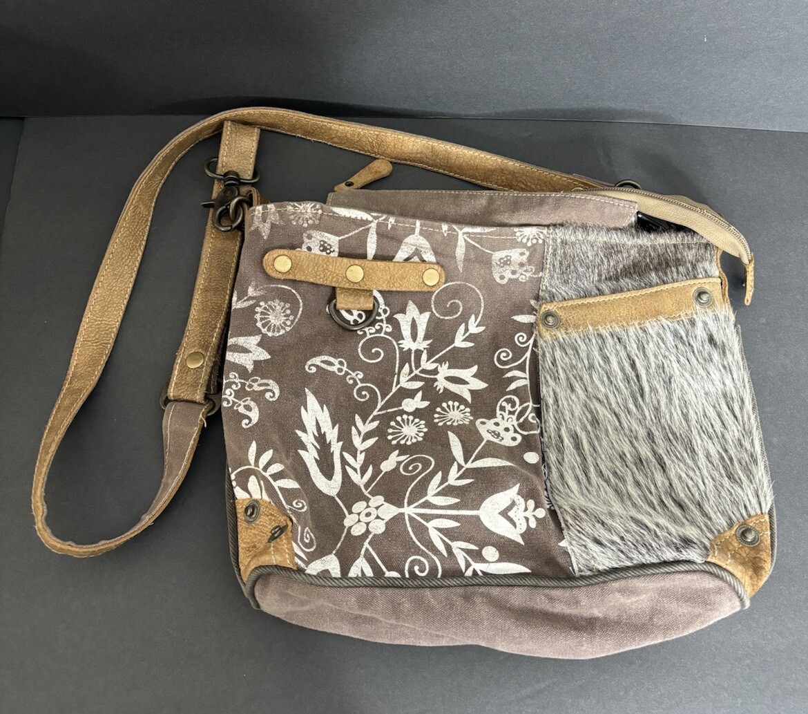 Myra Bag Western Patchwork Leather Crossbody Bag … - image 1