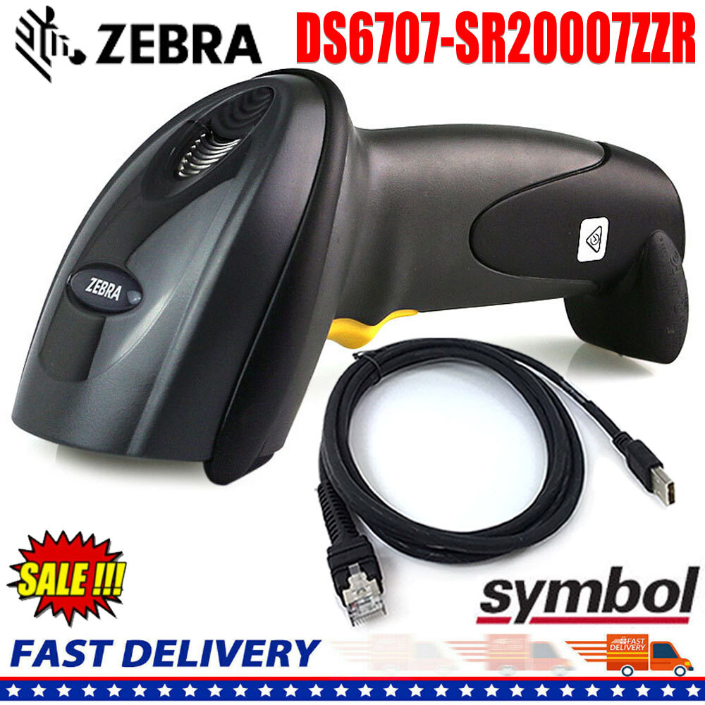 Zebra Symbol DS6707-SR20007ZZR Handheld Wired 1D 2D Barcode