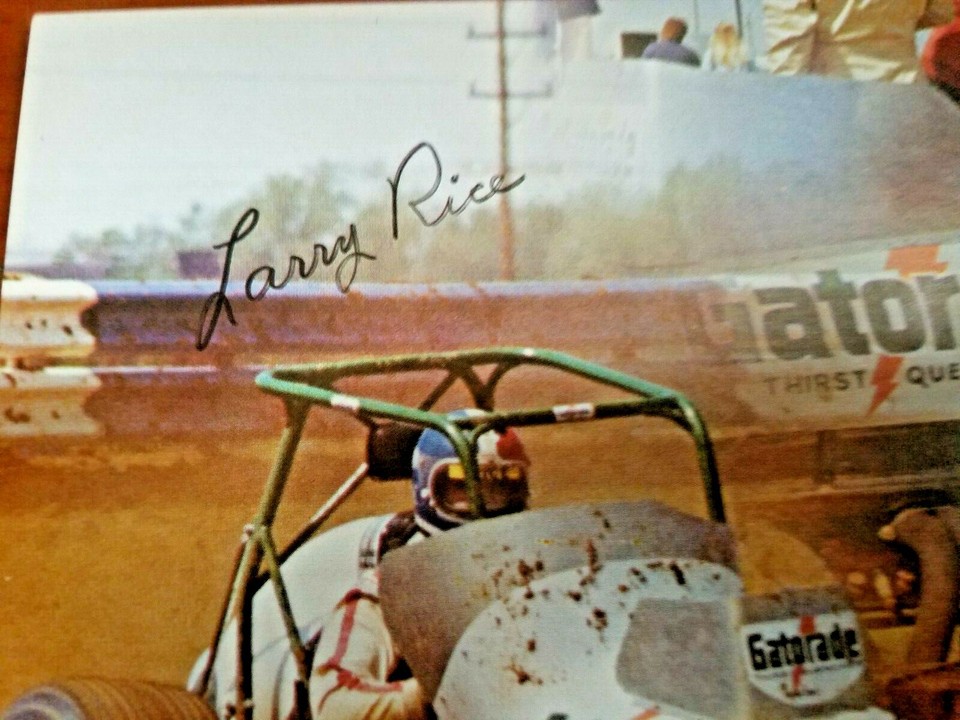 1977 Larry Rice - Gatorade - Midget Auto Racing - Signed - Racin ...
