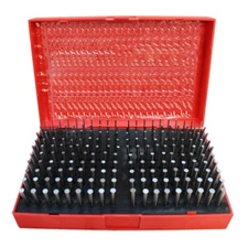 190 Pcs M1 .061-.250" Steel Pin Plug Gage Gauge Set PLUS