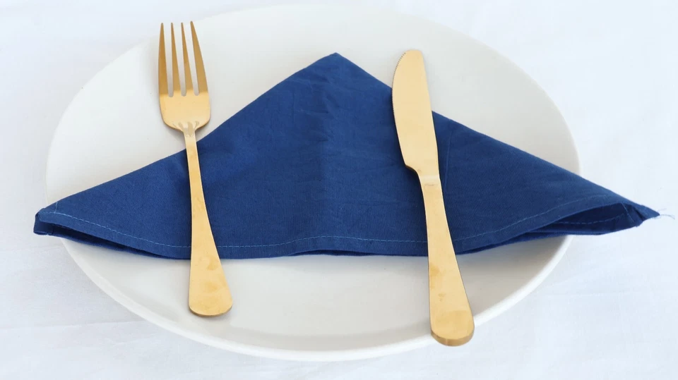 Plain Napkin Wedding Tableware Cloth Cotton Dinner Party Fabric Party Napkins - Image 3 of 4