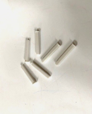 VEX Robotics Parts: 1'' Smooth Square-Sided White Pin Connector - 6 Pcs