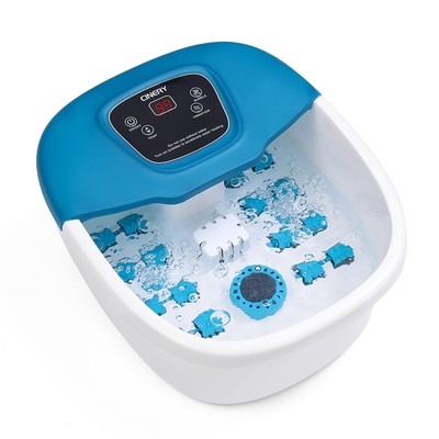 CINERY Foot Spa Bath Massager with Heat, Bubbles, Vibration and Pedicure Foot...