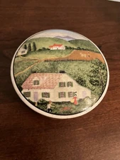 Trinket Jewelry Powder Box Takahashi San Francisco Made In Japan Porcelain 4"