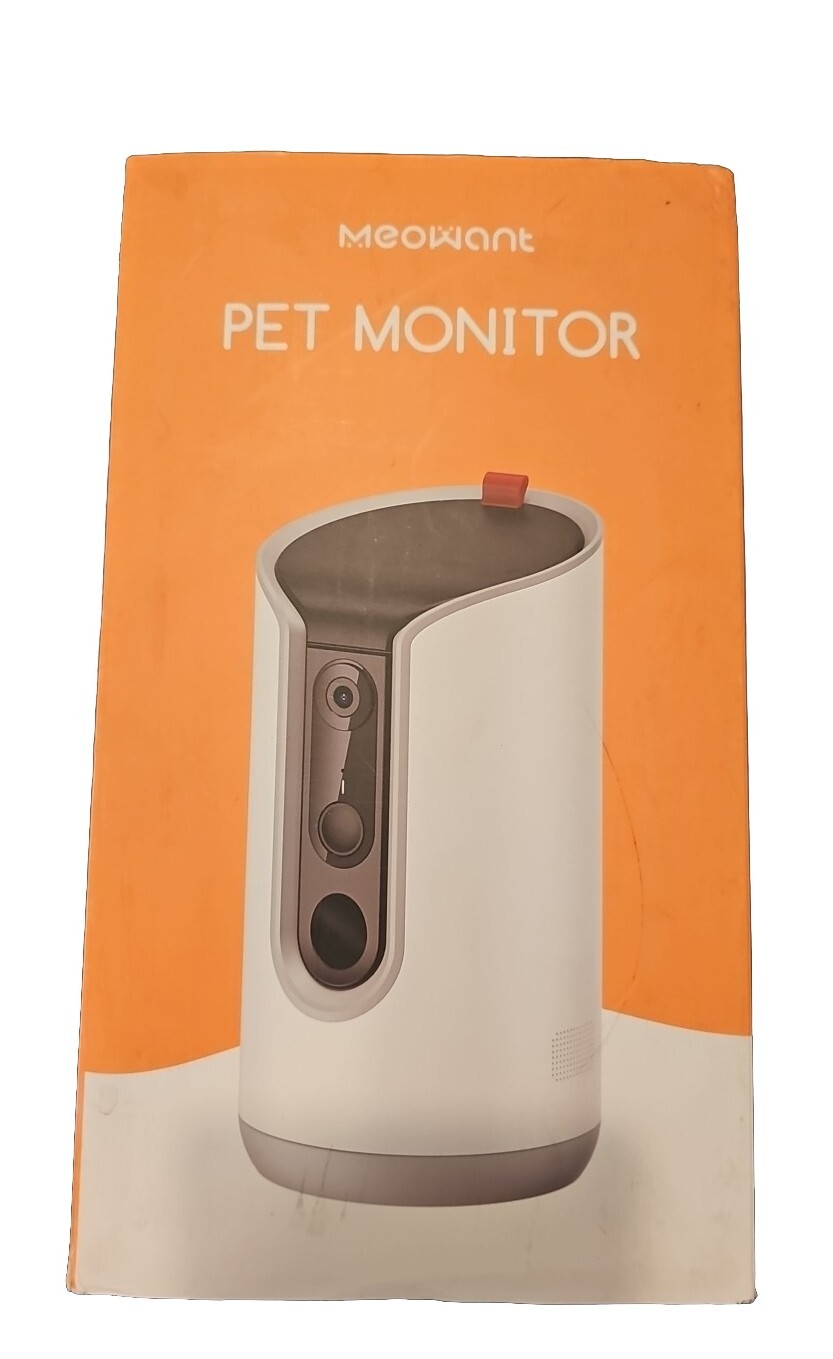 Pet Camera Treat Dispenser AI Tracking Dogs Cats Monitoring 360° View by Meowant-image