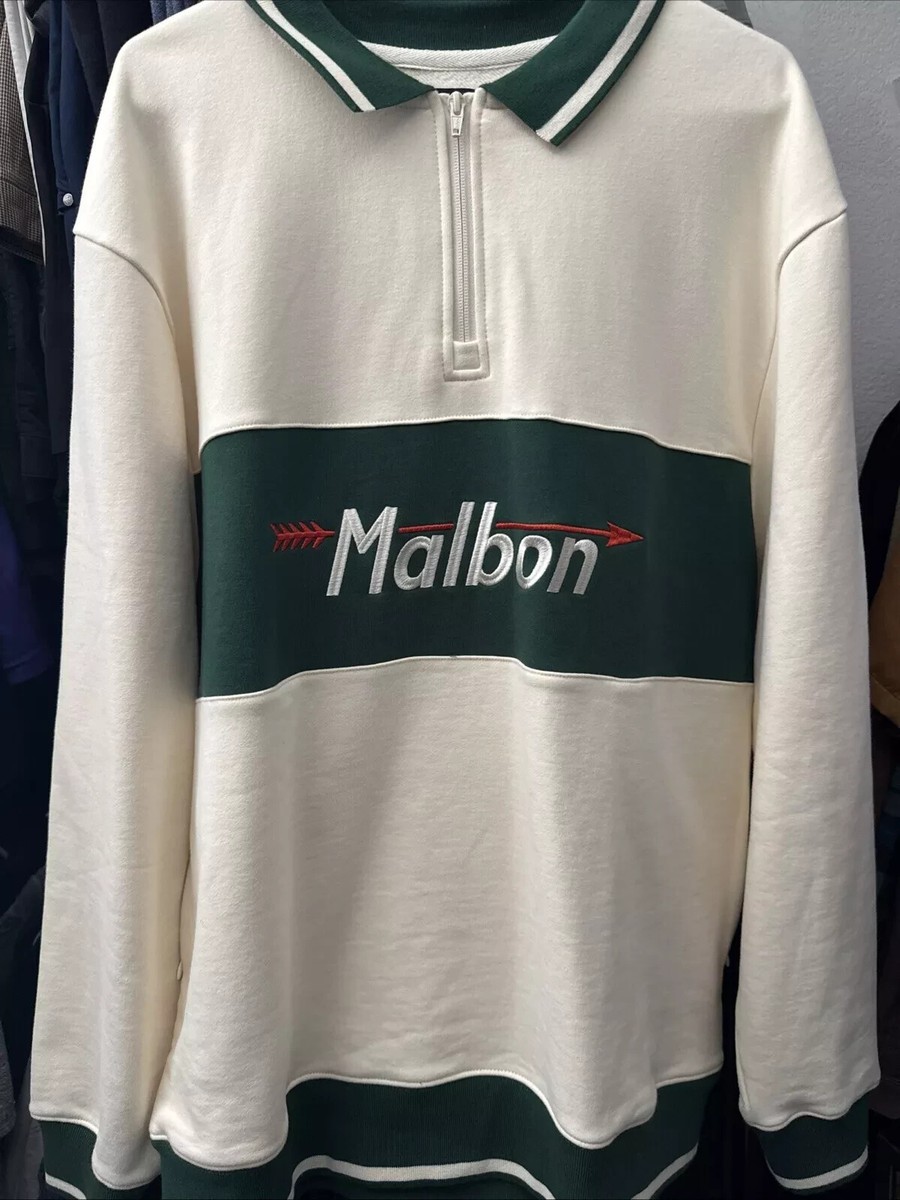 Malbon Golf Green Quarter Zip Sweater Fairway Finders Size XL