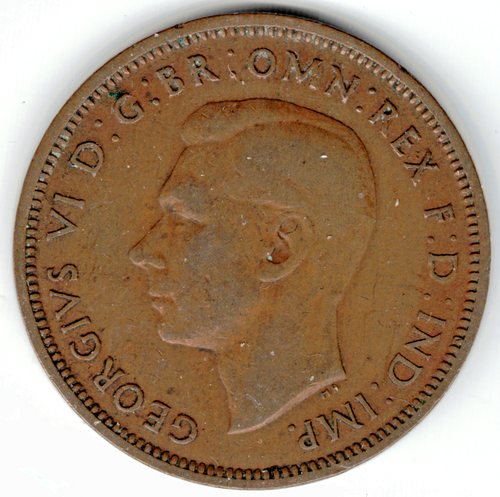 1946 Great Britain Half Cent ~ YOU GRADE IT ~ PLEASE SEE THE SCAN stk UK 7 - Picture 2 of 4