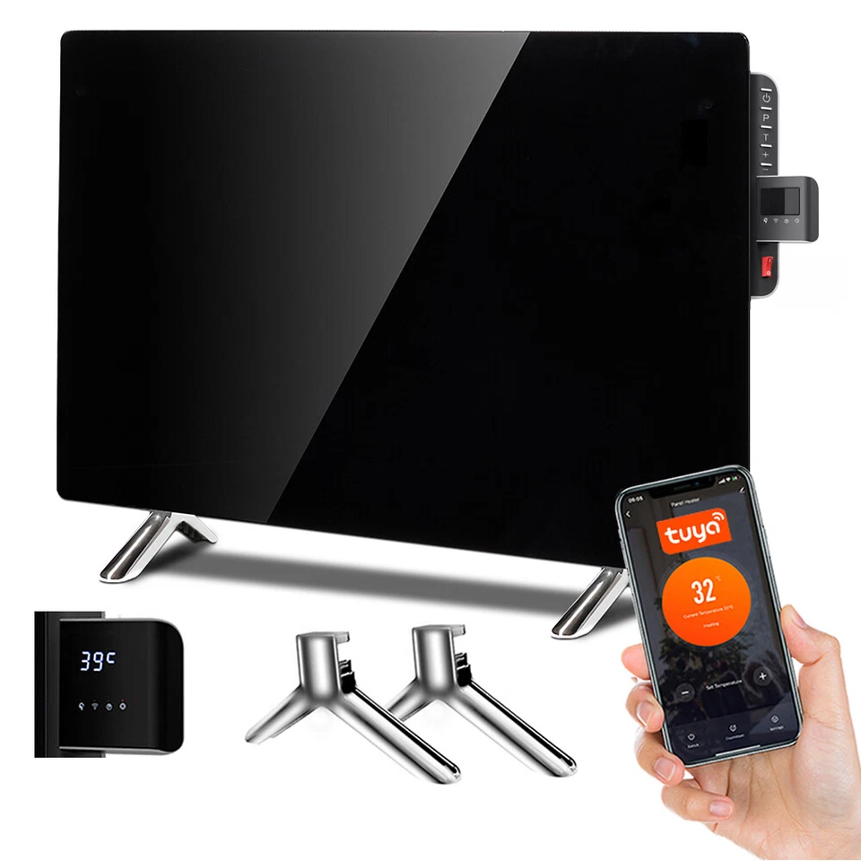 Convecteur électrique WiFi Maclean verre 600W MCE536