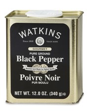 BLACK PEPPER, PURE GROUND, 12 OZ.