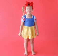 Posh Peanut Disney Snow White  Twirl Bodysuit Dress 2 Years NWT