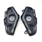 For 2019-2025 Toyota Rav-4 LED Fog Light w/ Dual Color Signal Bezel Wires Switch