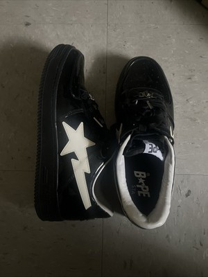 Bapestas #2 M2 Black, one wear, mint condition box, goat certified and proof 9 5
