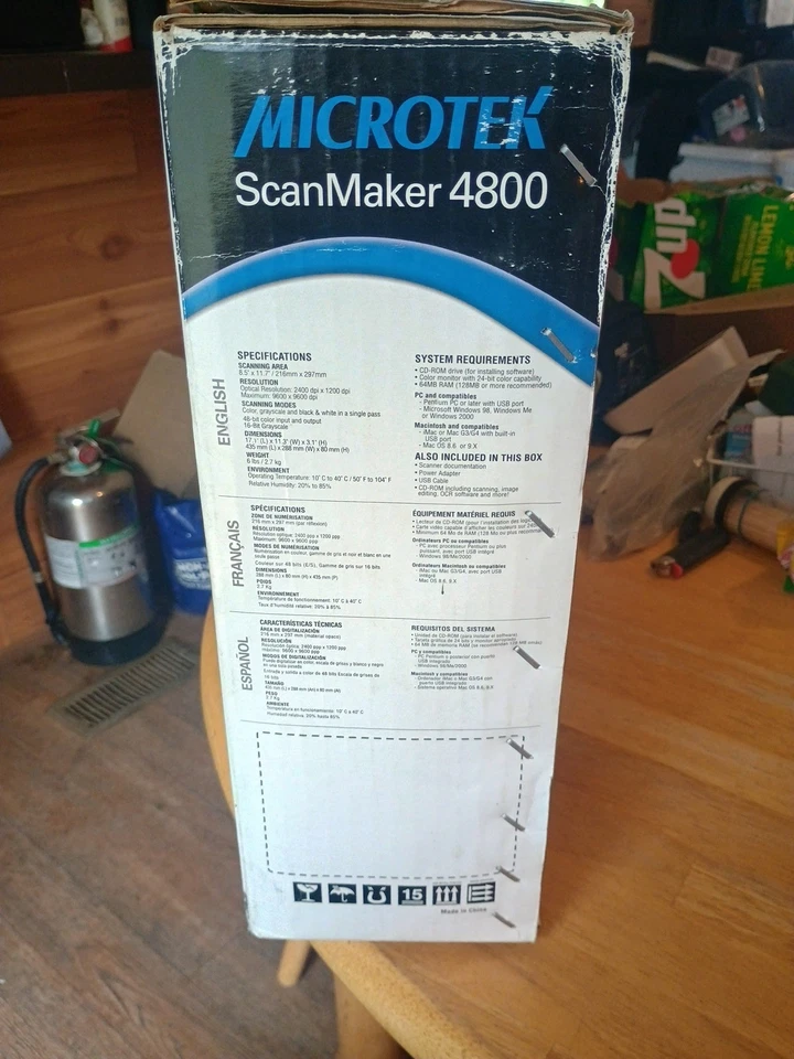 Microtek ScanMaker 4800 8.5” x 11.7” Scan Area Flatbed Scanner 9600x4800 DPI - Image 4 of 4
