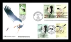 US COVER BLACK NECKED AND WHOOPING CRANES FDC CHINA JOINT ISSUE COMBO