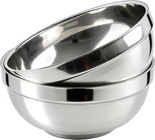 2 PCS 25 oz Stainless Steel Bowls Double Wall Insulated Soup Metal Serving