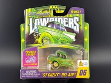 CarTuned 57 Chevy Bel Air Green Series 1 Lowriders LED Glow #06 lowriders 1/64