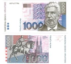 u Reproduction Note Croatia 1000 Kuna 1993 Pick #35      5415R