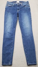 Hudson Skinny Jeans Women's 26 Blue Denim Cotton Natalie Cas Flat Front