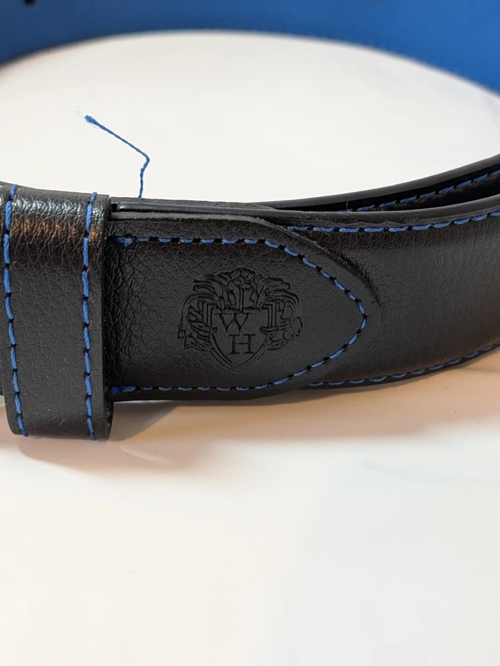 Cinturón William Hunt Savile Row London - Azul/Negro Foto 2 de 4