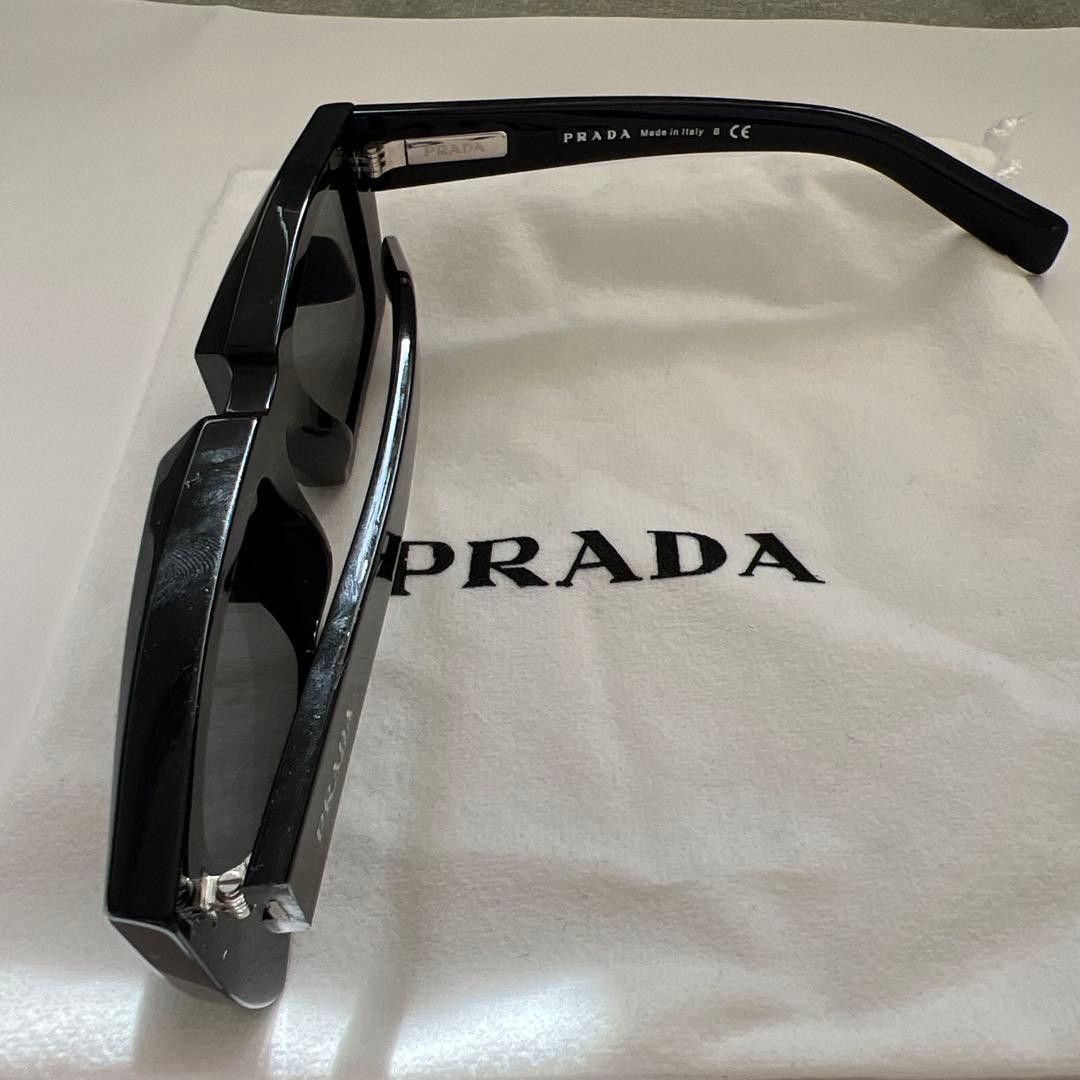 PRADA Sunglasses Black 2022 Used with Case & Certificate thumbnail 2