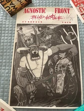 Agnostic Front Blind Justice European Tour Ltd Ed Rare 11 x 17" Poster NM HTF