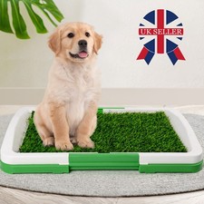 Puppy Dog Pee Toilet Training Tray Mat Loo Pad Potty Grass Home Office Animal