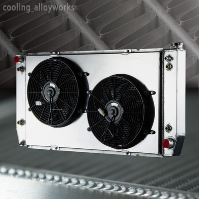 Fit 1988-2000 Chevy GMC C2500 C3500 K2500 Pickup 7.4L 4-Core Radiator+Shroud Fan