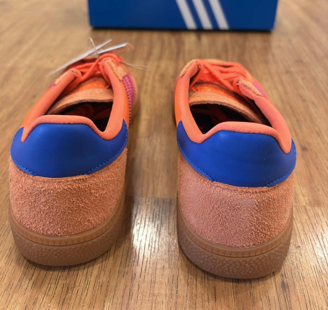 Adidas Women's Handball Spezial Sz 5 NIB Orange Lucid Pink Satin