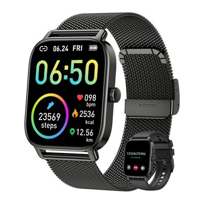 Waterproof Fitness Watch for Men & Women, Pedometer, Heart Rate, Sleep Tracker