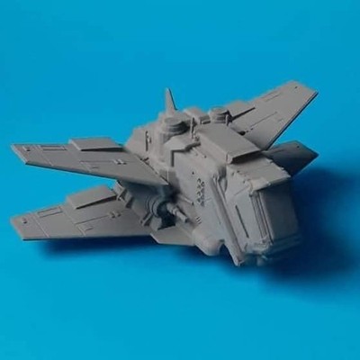3D Resin Printed Starship / Grey / No Man's Sky - Shuttle /