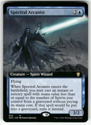 Spectral Arcanist (Extended Art) 53 Commander: Innistrad: Crimson Vow MTG NM