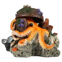 Aqua Della Octopus Aquariumdekoration Korallen 15,5X12,5X11Cm Zierfisch