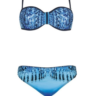  SALE   Sunflair NWT Diamond Strapless Bikini Set Size 10
